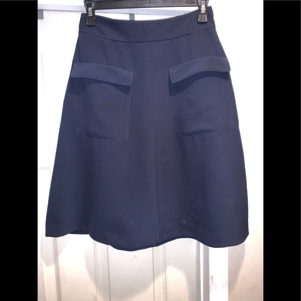 Ann Taylor Navy Blue Skirt, Size 0